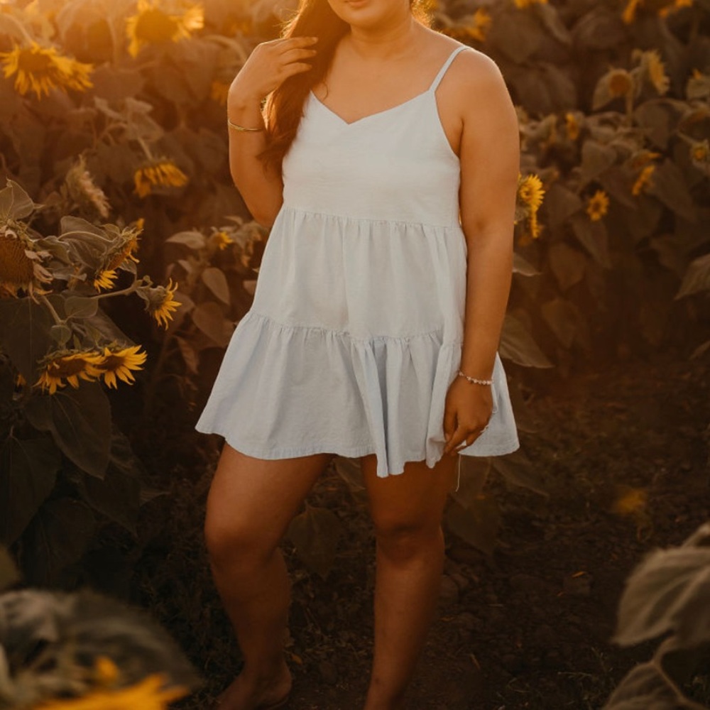 Baby Blue Babydoll Dress